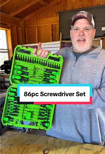 SWANLAKE 86-Piece Magnetic Screwdriver Set \t•\t86-piece screwdriver and bit set \t•\tIncludes slotted, Phillips, Torx, and precision screwdrivers \t•\tMagnetic screwdriver tips for holding screws \t•\tMagnetize & demagnetize tool included \t•\tChrome Vanadium (CR-V) steel for durability \t•\tErgonomic, non-slip handles \t•\tHigh hardness and corrosion resistance \t•\tAssorted replaceable bits and nut drivers \t•\tOrganized hard case for storage and transport \t•\tDesigned for home use, DIY proj