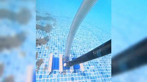 This pool was filthy - then this happened caught on camera