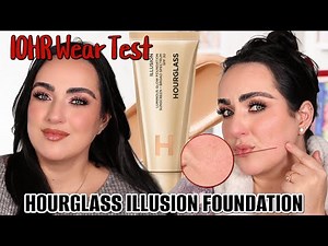 HOURGLASS ILLUSION LUMINOUS GLOW FOUNDATION REVIEW & 10 HR WEAR TEST!