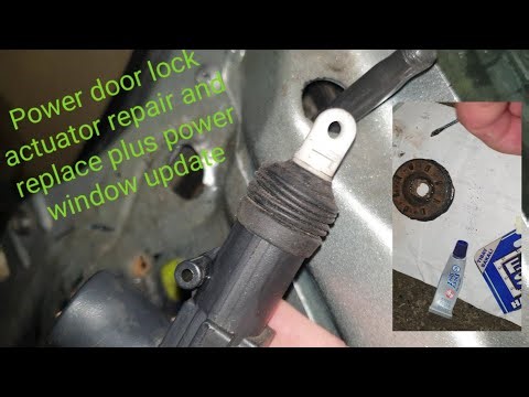 Power door lock actuator repair & power window motor repair stuck up on crv