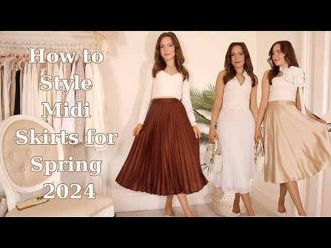 How to Style Midi Skirts For Spring 2024 ~ Midi Skirt Styling Guide! | Molly Jo