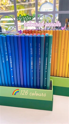 Arrtx coloured pencils 🌈unboxing #arrtx #colorpencil