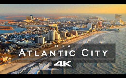【4K航拍】美国 大西洋城 Atlantic City, USA 🇺🇸