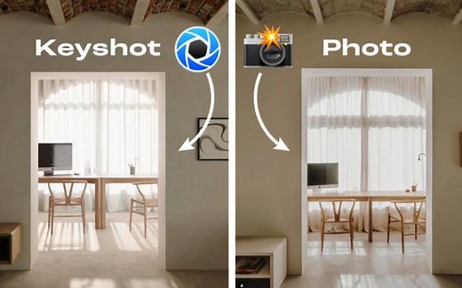 Keyshot-逼真的室内场景渲染
