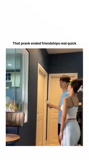 Creative Tom | This post captures a perfectly timed prank backfire that flips the script in seconds. A man sets up a hidden wall-mounted water sprayer to... | Instagram