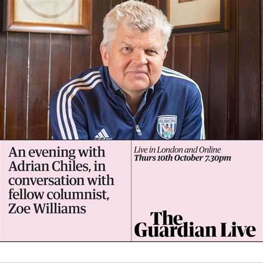 Spend an evening with Adrian Chiles, one of Britain's most cherished writers and broadcasters as he speaks with Zoe Williams on the triumphs and despairs of writing a weekly column. Get your tickets here: theguardian.com/AdrianChiles/Live | The Guardian