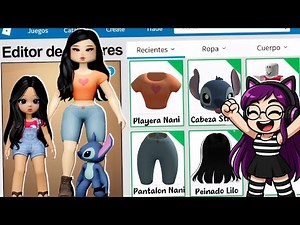 Creamos el PERFIL de LILO - STITCH y NANI en Roblox | Kori