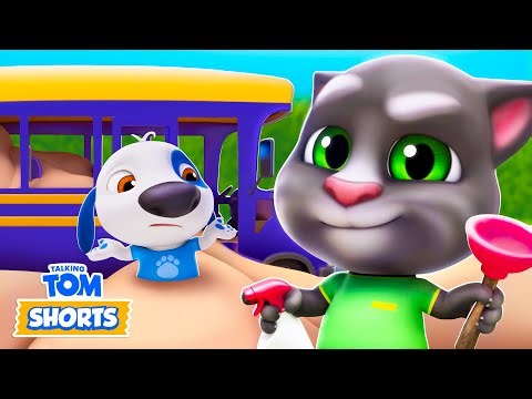 NEW EPISODE! Let's Clean the Bus! 🚌 Talking Tom Shorts (S3 Episode 42)