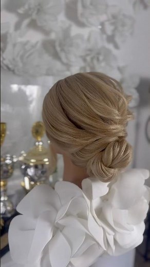 ✨ Easy Elegant Low Bun Hairstyle ✨ | Twisted Bun Tutorial
