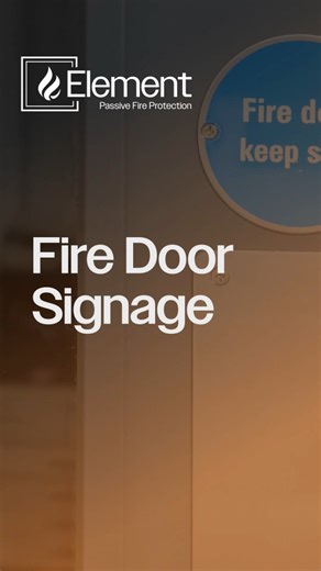 ElementPassiveFireProtection on Instagram: "Fire Door signage plays a critical role in protecting lives and property❗ Here's a quick look through all the fire door signs and why they're important for buildings across the UK 🔎 Visit our website to learn more and enquire now 👉 www.element-pfp.co.uk #elementpfp #passivefireprotection #firesafetyuk #firedoor #construction"