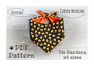 PDF Pattern/tutorial Dog Bandana - X5 Sizes - Instant Download - PDF - Etsy
