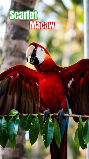 Scarlet Macaw Call & Sounds | Unfiltered Nature Cinematic 4K (ASMR) - Ep 1