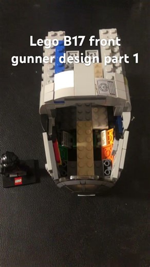 Lego B17 front gunner area design part 1