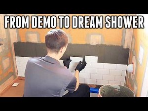 Remodeling a Shower with Subway Tile (Complete Time-lapse)