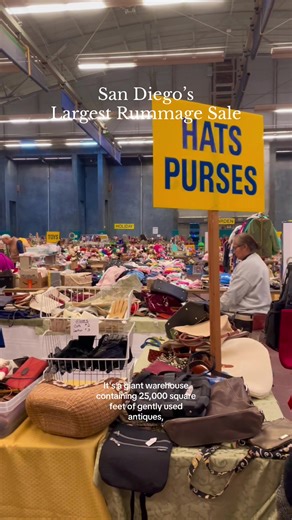The Super Bowl of thrifting is here 💅🏼 ↓ details ↓ Get your thrift on at San Diego’s LARGEST rummage sale. This weekend only. Basically a massive bargain, garage, thrift, and estate sale. Best part is all proceeds support to San Diego charities.🫶🏻 When: * MARCH 7, 2026 9AM – 4PM * MARCH 8, 2026 10AM – 2PM Where: Balboa Park Activity Center 2145 Park Boulevard, San Diego Parking: 3 hours free in the Lower Inspiration Point parking lot FREE ADMISSION SUNDAY IS 1/2 PRICE DAY #thingstodosandiego