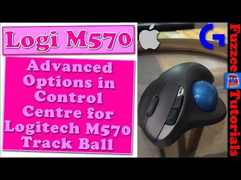 Logitech M570 Track Ball Control Centre for Mac OS advanced options