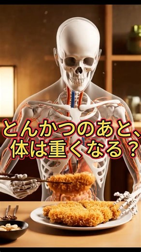 Satisfying. But the heavy reason: [What happens inside your body when you eat tonkatsu (pork cutl...