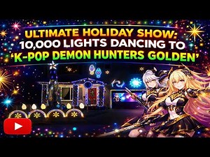 The Ultimate Holiday Show: 10,000 Lights Dancing to “K‑Pop Demon Hunters Golden