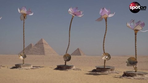 Pyramids of Giza become an open-air gallery