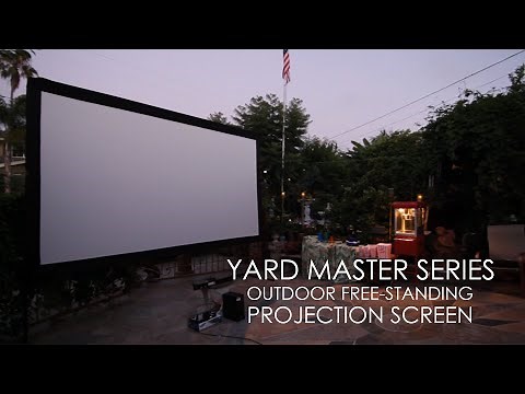 ✅ Elite Screens Yard Master Series Outdoor Free-Standing Projection Screen
