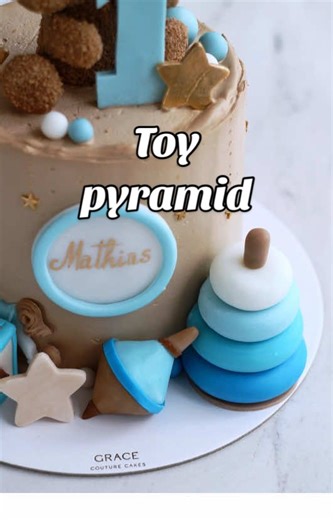 Making a Fondant Toy Pyramid Cake Topper