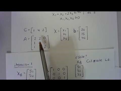 metodo simplex matricial