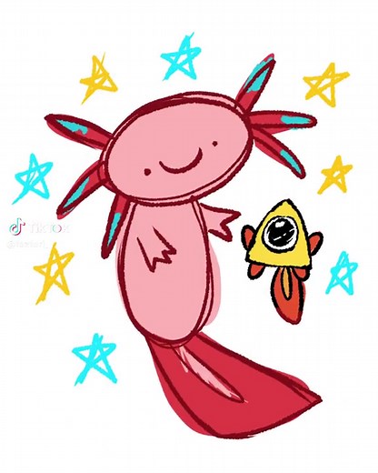 BillCipher and Axolotl in Gravity Falls Animation