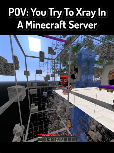 POV: You Xray In A Minecraft Server In Minecraft ( FT: @SquishyRob ) #Minecraft #mc #mcyt #funnymoments #minecraftmemes