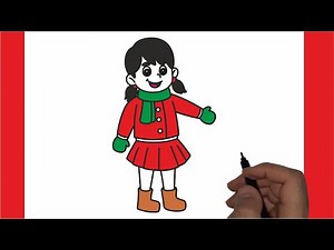 How to Draw a Girl Easy | Girl Drawing Step By Step
