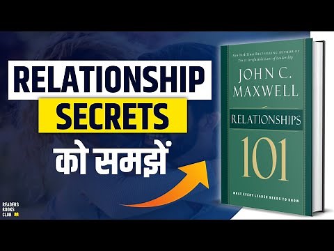 Relationship 101 by John C Maxwell Audiobook | Book Summary in Hindi | Animated Book Review