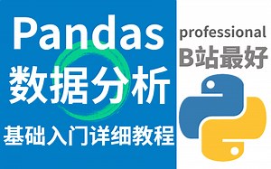【翻遍全网】这是我看过最好的Python数据分析基础（Pandas教程）！全程干货细讲，8小时精通！迅速掌握Pandas数据处理库