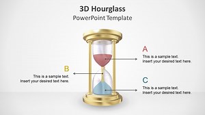 Animated 3D Hourglass PowerPoint Template & Slides