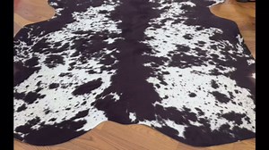 Cow Hide Rug Faux Cowhide Rug Large 8x10 Cow Print Rugs Area Carpet Animal Print Western Home Decor for Living Room Bedroom Office(Black&White, 10x8 FT)