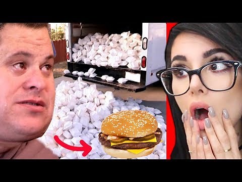 HE ONLY EATS CHEESEBURGERS