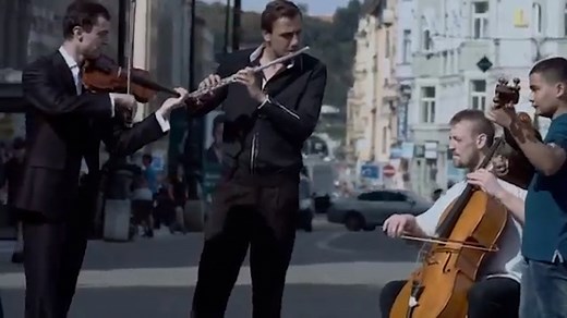 3.7M views · 99K reactions | Mozart flashmob in the streets of Prague.  (via Prague Film Orchestra & Explore Azerbaijan) | Classic FM | Facebook