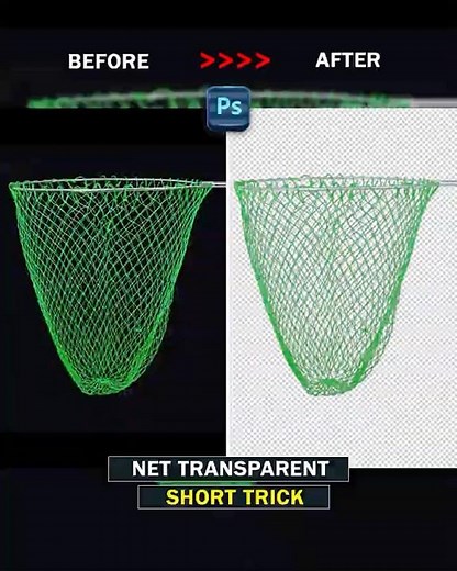 Adobe Photoshop Tips 2026: How to Make a Complex Net Transparent & Change Background🔥