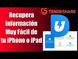 Tenorshare UltData | Recupera Información de tu iPhone o Copia de Seguridad!