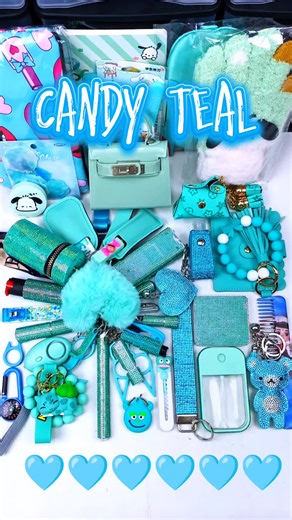 🎁 🎁 🎉🎉 bing beautiful candy teal set 🤩 👍🏻 now can do customized color 🎉 thanks friend,hope you like your order 💗 #mysterybox #selfdefenseplug🔌 #linkinbio #safetykeychain #asmr