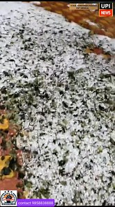 Massive hailstorm reported from some parts of Shopian, as per radar image, another round of hailstorm is expected at some more areas of shopian and it's adjoining areas during next 1 hr from now | The UPI News
