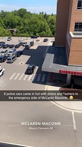 From a follower: 🚨We are getting reports that there is some sort of situation going on at McLaren and Macomb we will update more as details come in. Several police vehicles on scene and they have the back entrance blocked off. There’s definitely something serious going on at McLaren Macomb. Listen for an update. | Macomb County Scanner