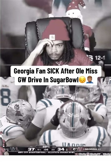 😔😞 YouTube | CDotty #uga #georgiafootball #olemiss #cfp #sugarbowl | ole miss vs georgia