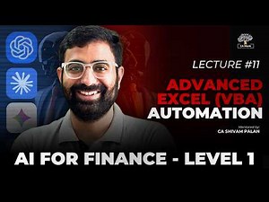 AI for Finance | FULL COURSE - Lecture 11 Excel Automation Using AI (VBA Coding)
