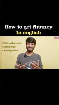 How to get fluancy 👎😎 | #fluency #spokenenglishsentences