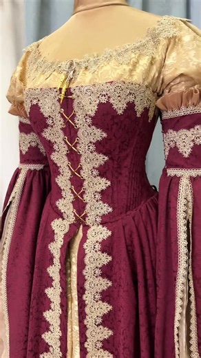 DressArtMystery on Instagram: "New chapter for one of our most beloved designs ✨ Our Italian Renaissance Courtesan dress now features a renewed lower-dress fabric — a subtle update that enhances the whole ensemble while keping its signature character. Whether you’re preparing for a Renaissance fair, a fantasy ball, or a moment that feels as if it stepped out of a fairy tale, now is a wonderful time to bring this gown into your wardrobe. Find it on our website or send us a message for more detail