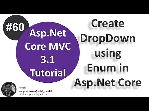 (#60) Create dropdown using Enum in asp.net core | Asp.Net Core tutorial