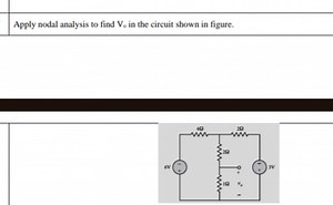 Apply nodal analysis to find V₀ in the circuit shown in figure.... | Filo