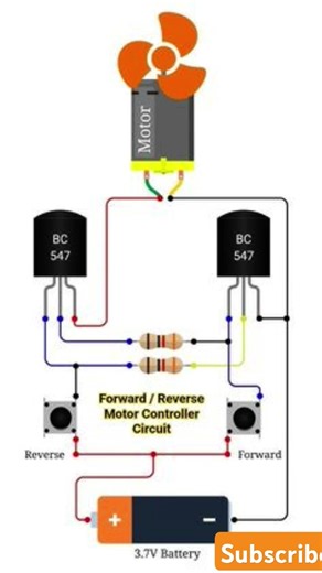Riverse and Forward Circuit of fan