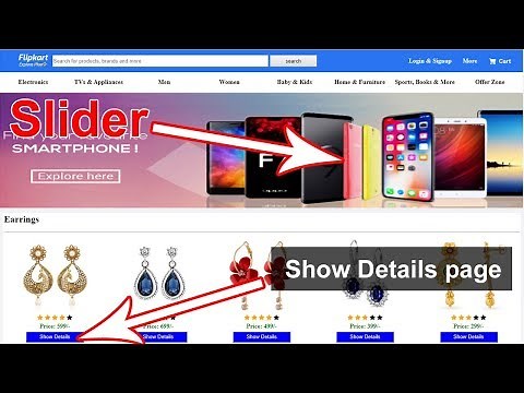 16. Flipkart- Slider in HTML, Product detail Page, E commerce website in html and css,