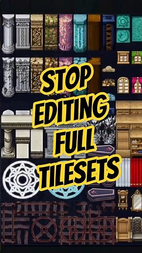 I Turned a Full Tileset into Editable Tiles #devlog #gamedev