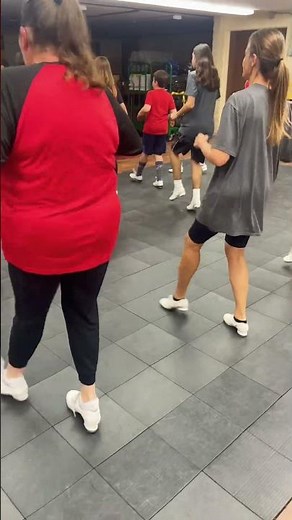 Irish Step dancing at clogging class